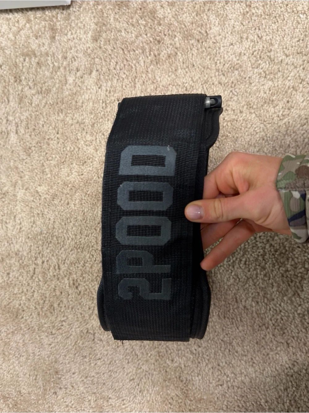 2POOD 4” weightlifting belt XXS Black Operator Camo
